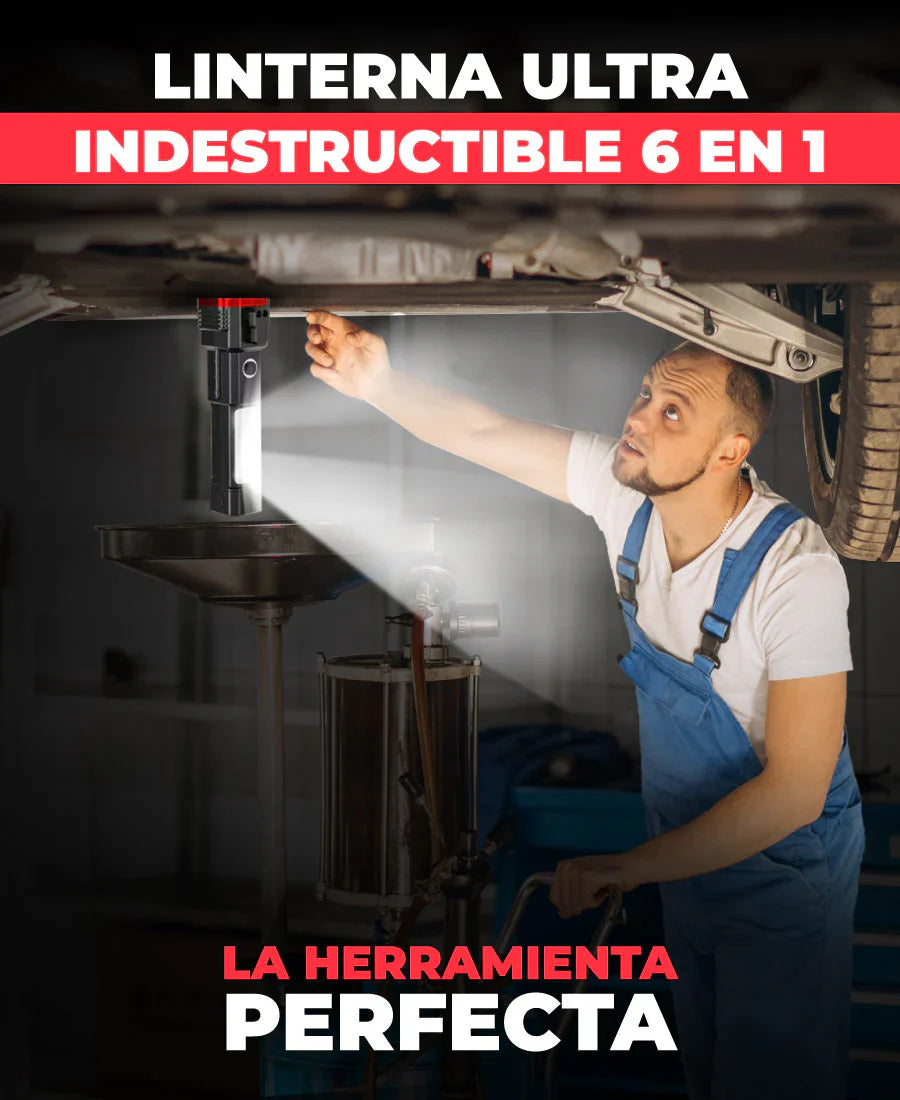 **PROMO 2 POR 1** Linterna Indestructible Súper Potente 6 en 1 PowerLUMEN™