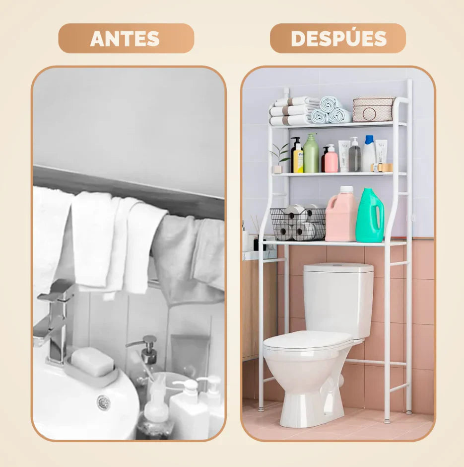 Organizador de Baño MultiRack 3 en 1