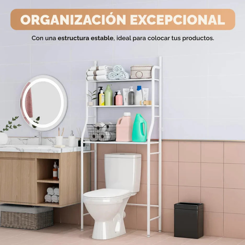 Organizador de Baño MultiRack 3 en 1